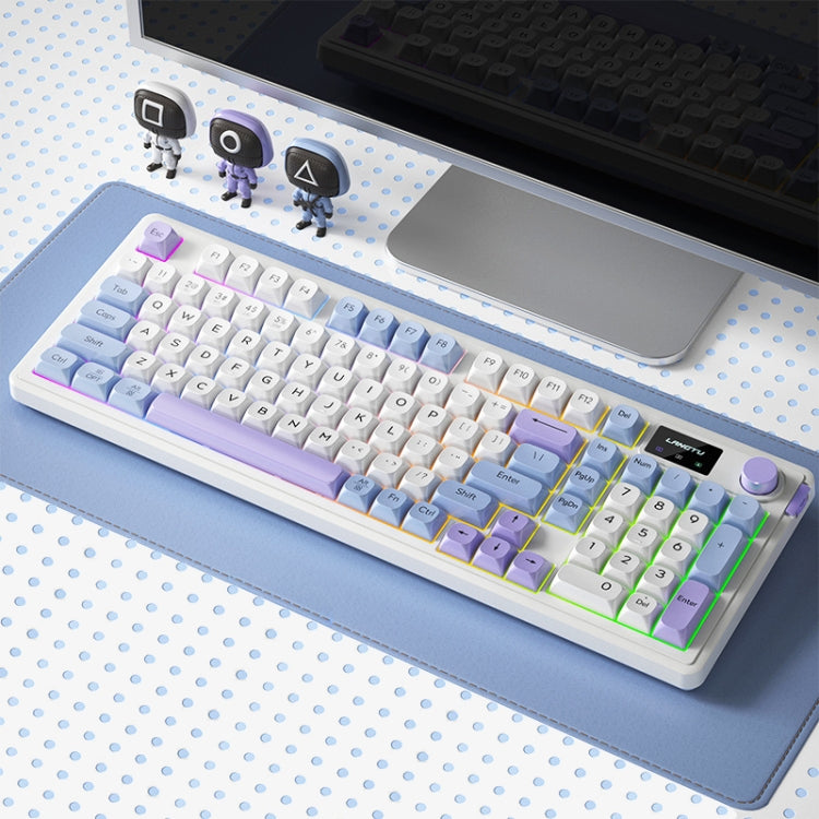Teclado inalámbrico para juegos LANGTU L98: teclado mecánico trimodo RGB para un rendimiento óptimo