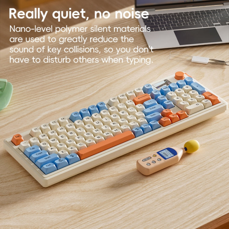 Teclado inalámbrico para juegos LANGTU L98: teclado mecánico trimodo RGB para un rendimiento óptimo