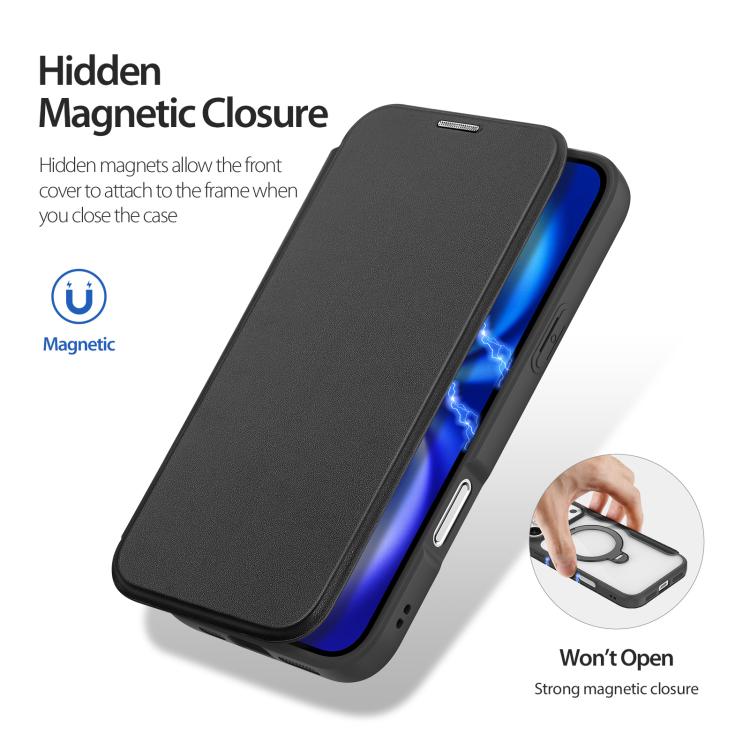 DUX DUCIS Skin X Pro Series MagSafe Ring Holder Leather Phone Case