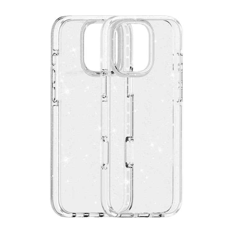 Dual Color Clear Glitter TPU + TPE Full Coverage Phone Case