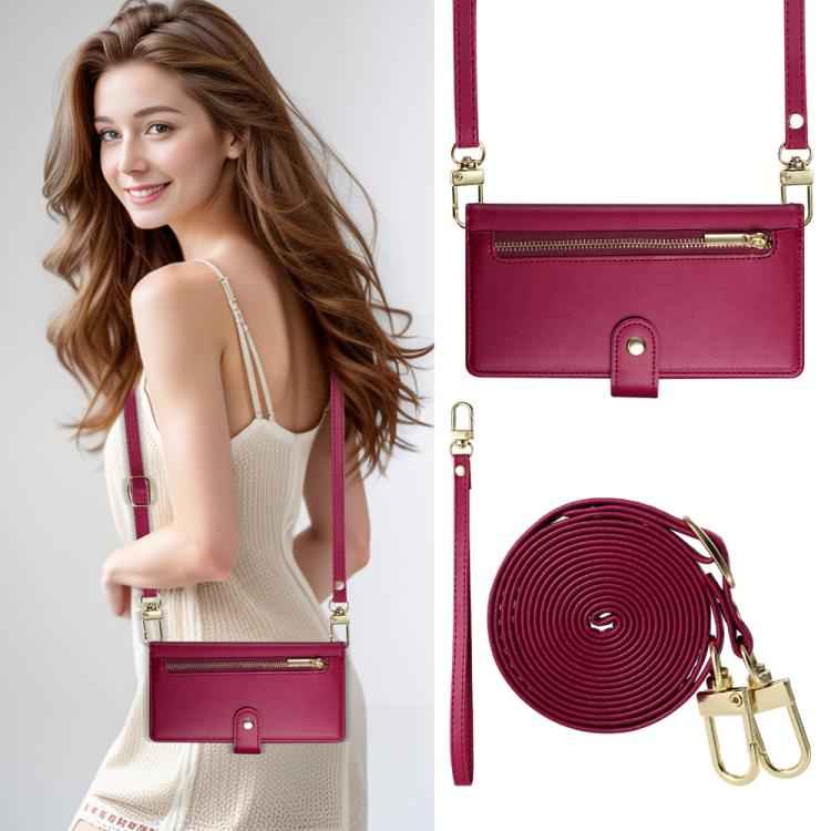 Nine Card-slot Zipper Wallet Bag Leather Phone Case