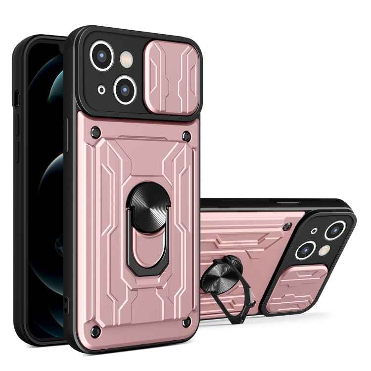 Sliding Camshield TPU+PC Phone Case with Card Slot