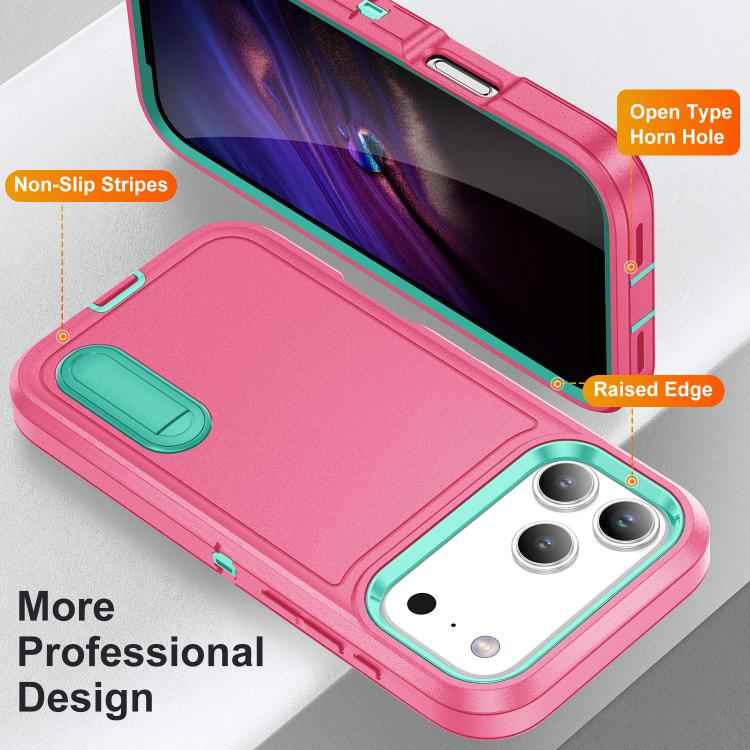 Rugged PC + Silicone Phone Case with Holder