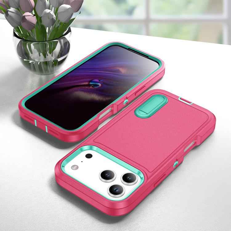 Rugged PC + Silicone Phone Case with Holder