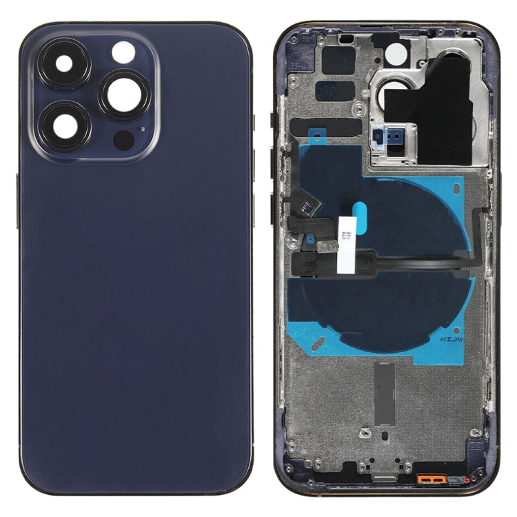 Tapa trasera de batería para iPhone 14 Pro con carga inalámbrica y cable flexible para versiones de EE. UU., UE y China