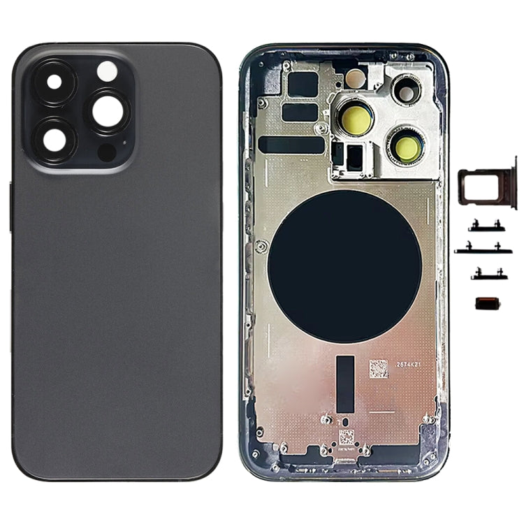 iPhone 14 Pro Battery Back Cover with Side Buttons & Card Tray for US, China, CE EU Versions