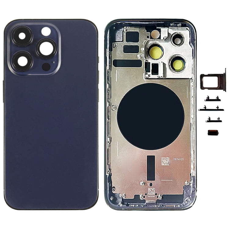 iPhone 14 Pro Battery Back Cover with Side Buttons & Card Tray for US, China, CE EU Versions