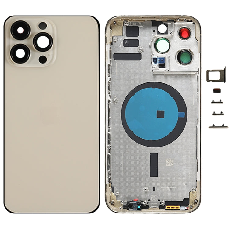 iPhone 14 Pro Max Battery Back Cover with Side Keys & Card Tray for US, China & EU Versions