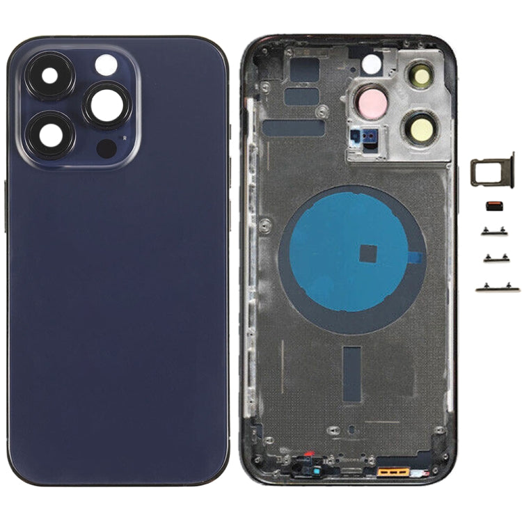 iPhone 14 Pro Max Battery Back Cover with Side Keys & Card Tray for US, China & EU Versions