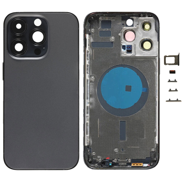 iPhone 14 Pro Max Battery Back Cover with Side Keys & Card Tray for US, China & EU Versions