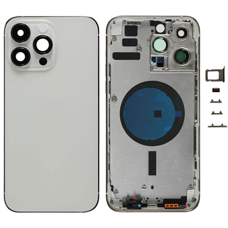 iPhone 14 Pro Max Battery Back Cover with Side Keys & Card Tray for US, China & EU Versions