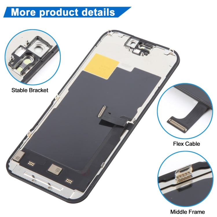 YK OLED LCD Screen for iPhone 13 14 15 Pro (Incell, No IC, Pro Repair Needed) - LYDARZ