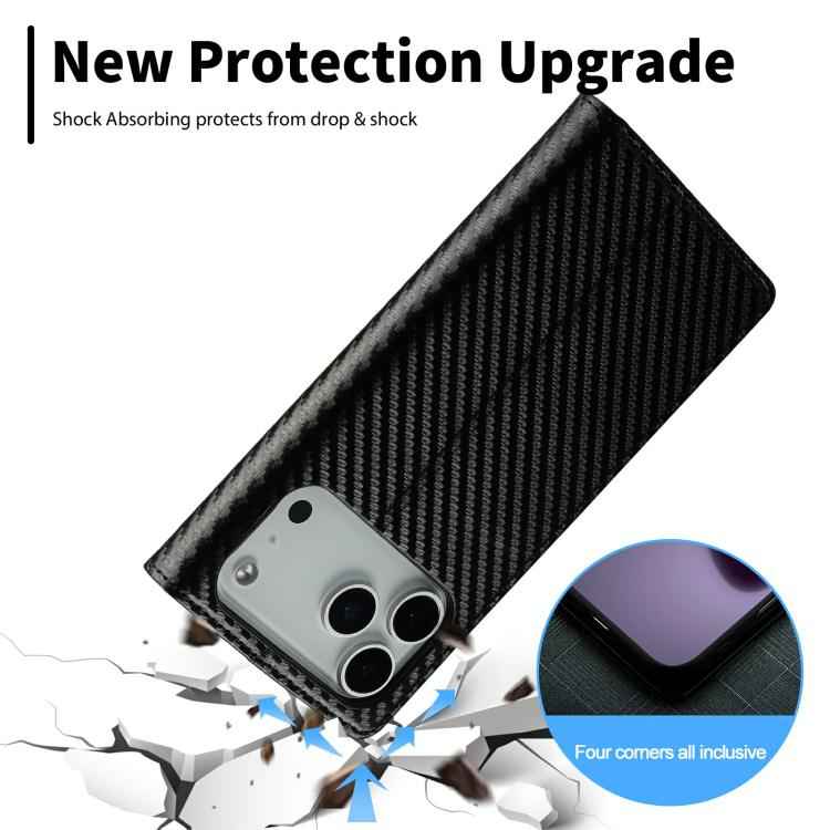 LC.IMEEKE Carbon Fiber Leather Phone Case