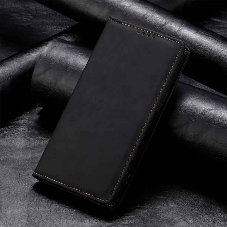 Business Solid Color Magnetic RFID Leather Phone Case