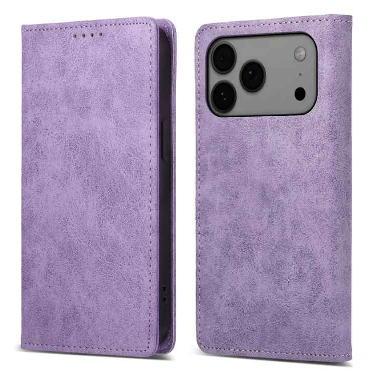 Business Solid Color Magnetic RFID Leather Phone Case
