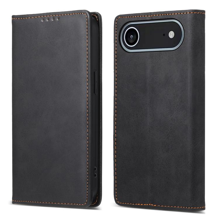 Business Solid Color Magnetic RFID Leather Phone Case