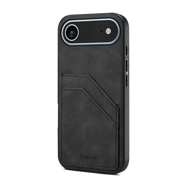 Denior D09 PU Dual Card Slot Back Cover Phone Case
