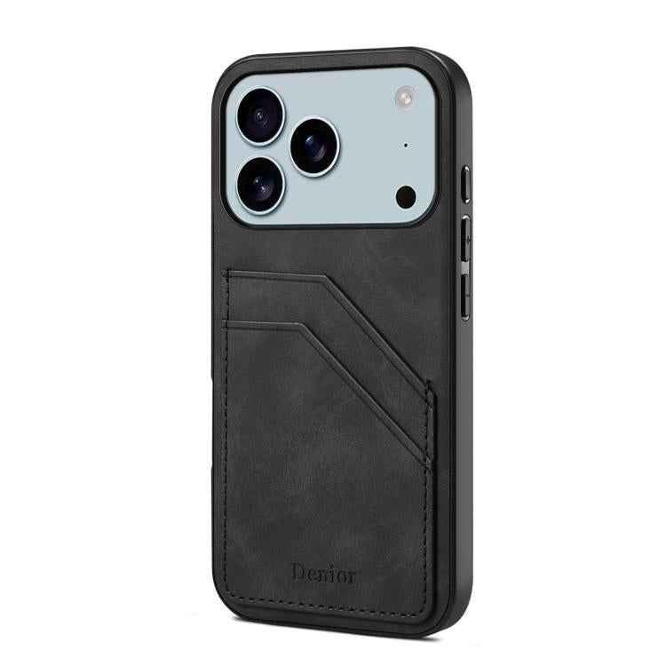 Denior D09 PU Dual Card Slot Back Cover Phone Case