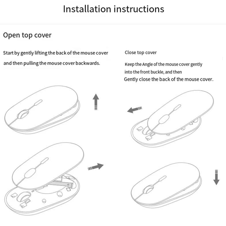 Original Xiaomi XMBXSB01YM Bluetooth Silent Portable Mouse 3 - Dual Mode Design