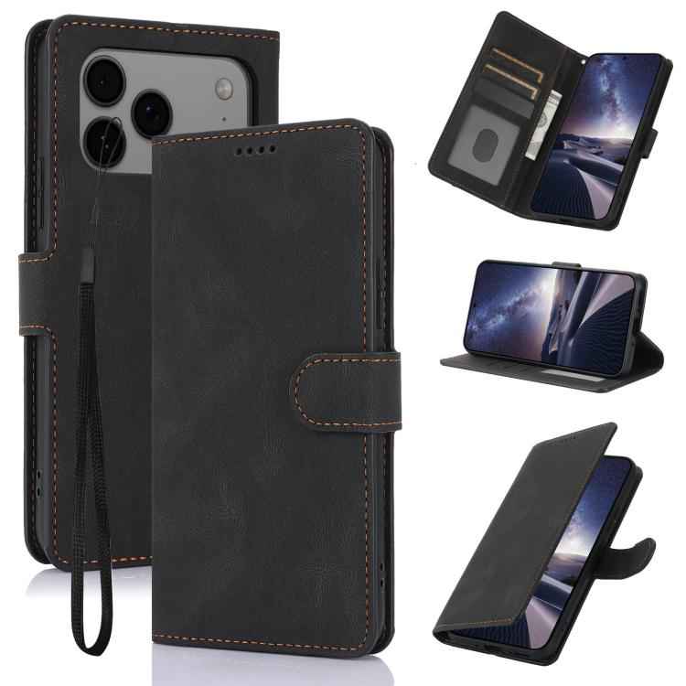 Fantasy Skin-feel Calfskin Texture Leather Phone Case