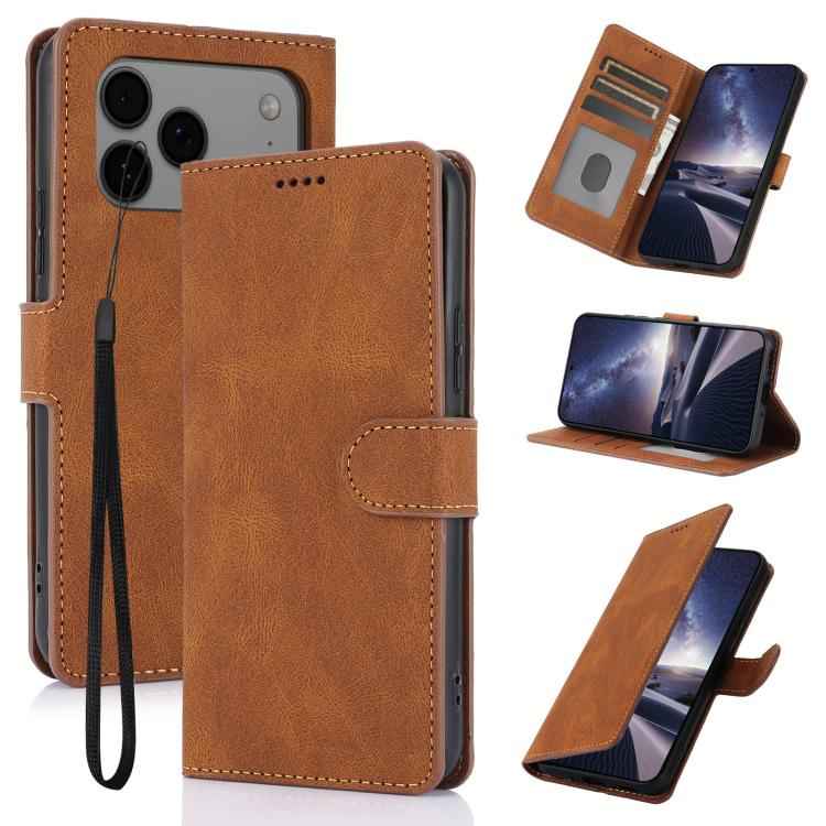 Fantasy Skin-feel Calfskin Texture Leather Phone Case