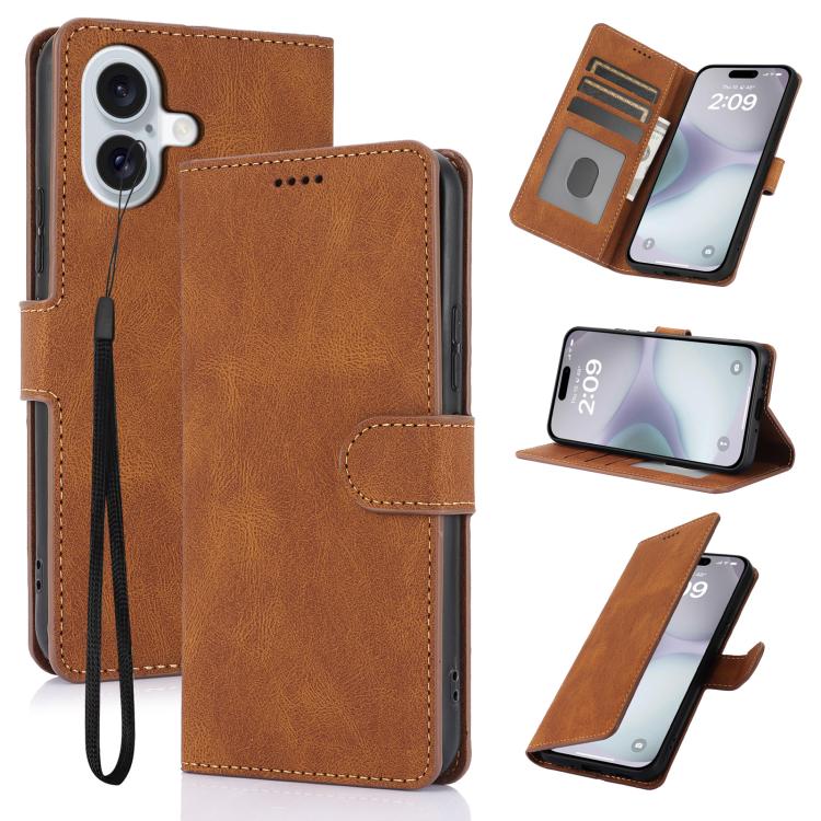 Fantasy Skin-feel Calfskin Texture Leather Phone Case