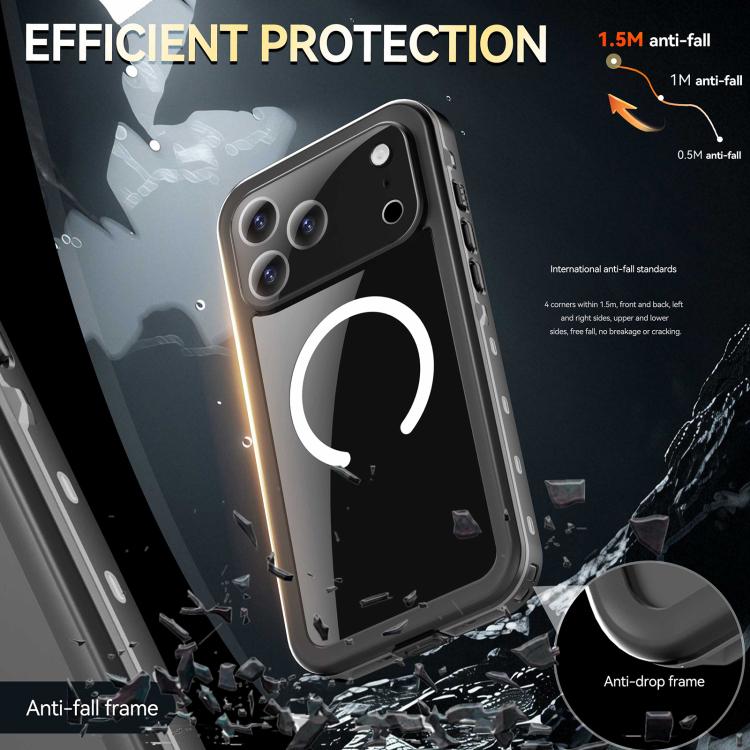 RedPepper Transparent Dot IP68 Waterproof Triple-proof MagSafe Phone Case