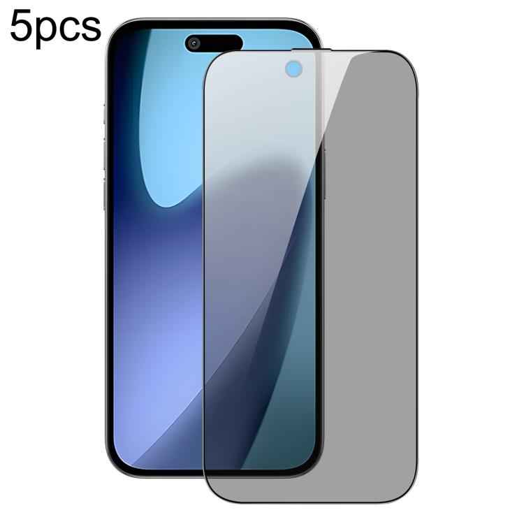 5pcs DUX DUCIS 0.33mm 9H High Aluminum Anti-spy HD Tempered Glass Film