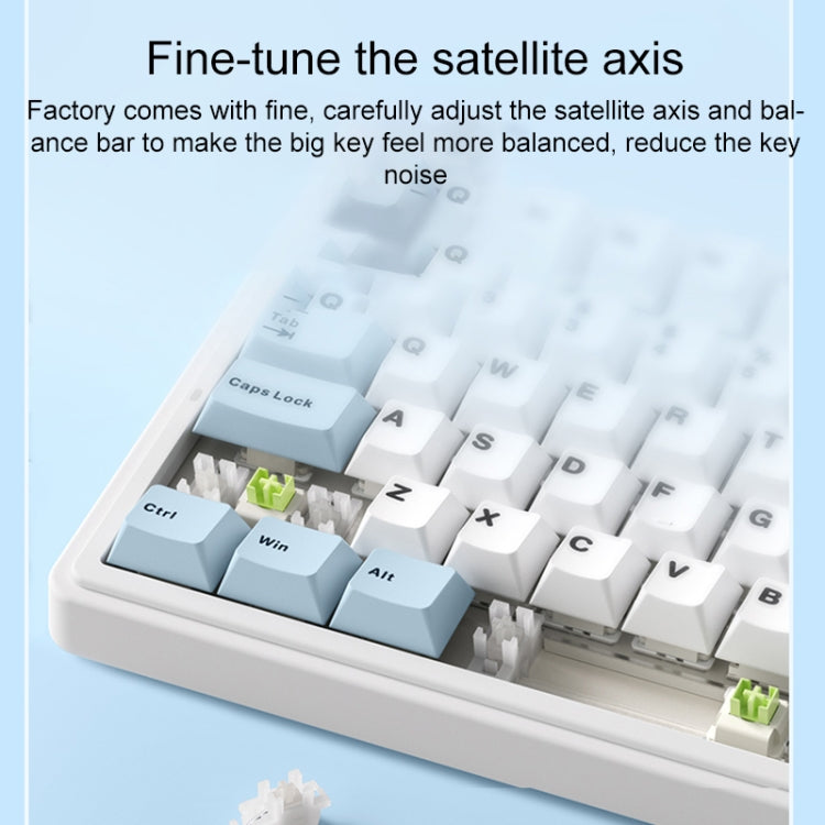 AULA F75 Mechanical Keyboard - 80-Key RGB Wired, 2.4G, Bluetooth Connectivity