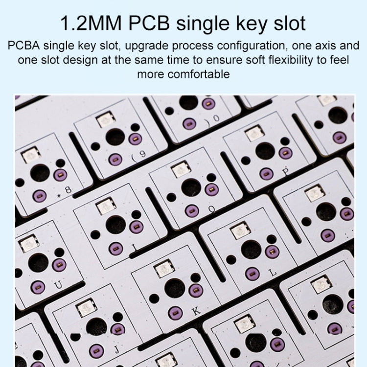 AULA F75 Mechanical Keyboard - 80-Key RGB Wired, 2.4G, Bluetooth Connectivity