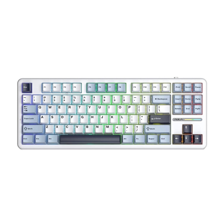 AULA F87: Mechanische RGB-Tastatur mit 87 Tasten – Kabelgebunden/2,4G/Bluetooth