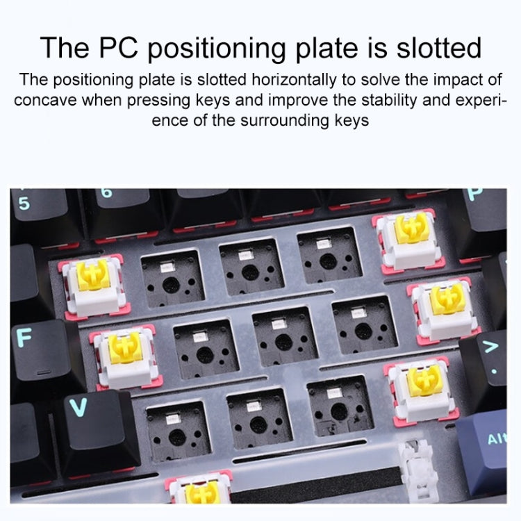 AULA F87: Mechanische RGB-Tastatur mit 87 Tasten – Kabelgebunden/2,4G/Bluetooth