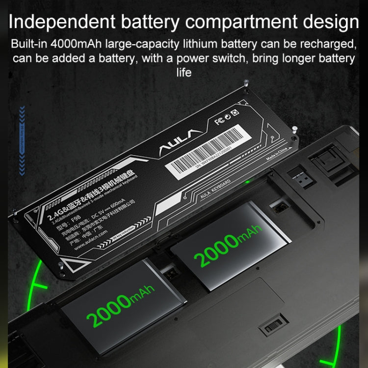 AULA F98 Pro: Mechanische 3-Modus-RGB-Tastatur