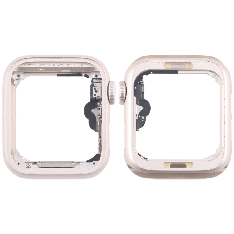 Aluminum Alloy Frame Bezel with Crown Spin Axis Flex Cable for Apple Watch SE 2022 (40mm & 44mm LTE/GPS)