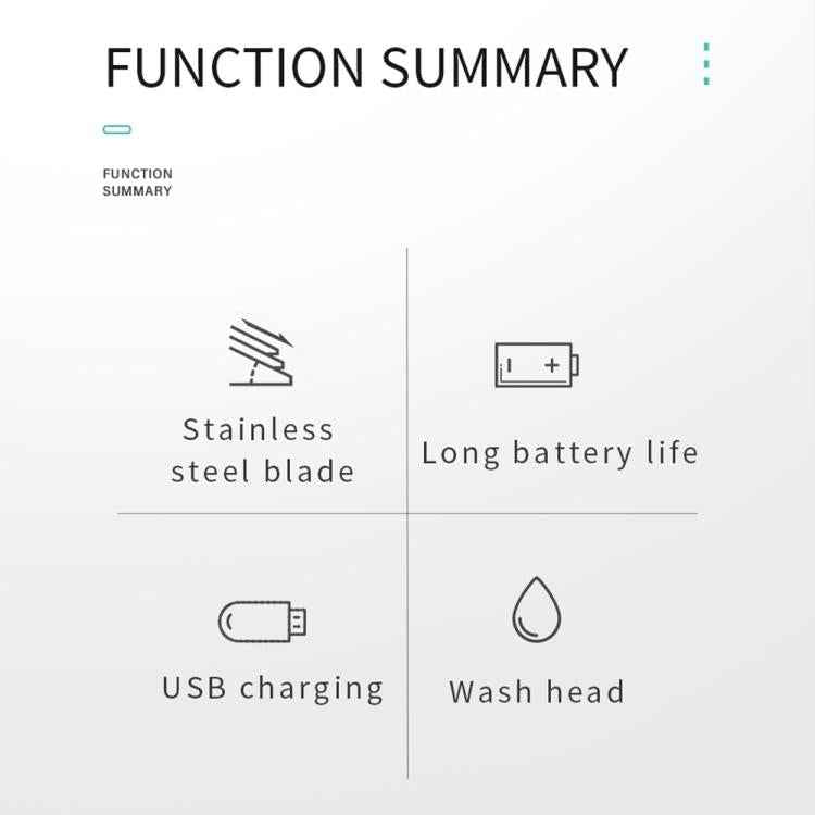 VGR V-071 5W Carbon Steel Blade USB Electric Hair Clipper, V-071