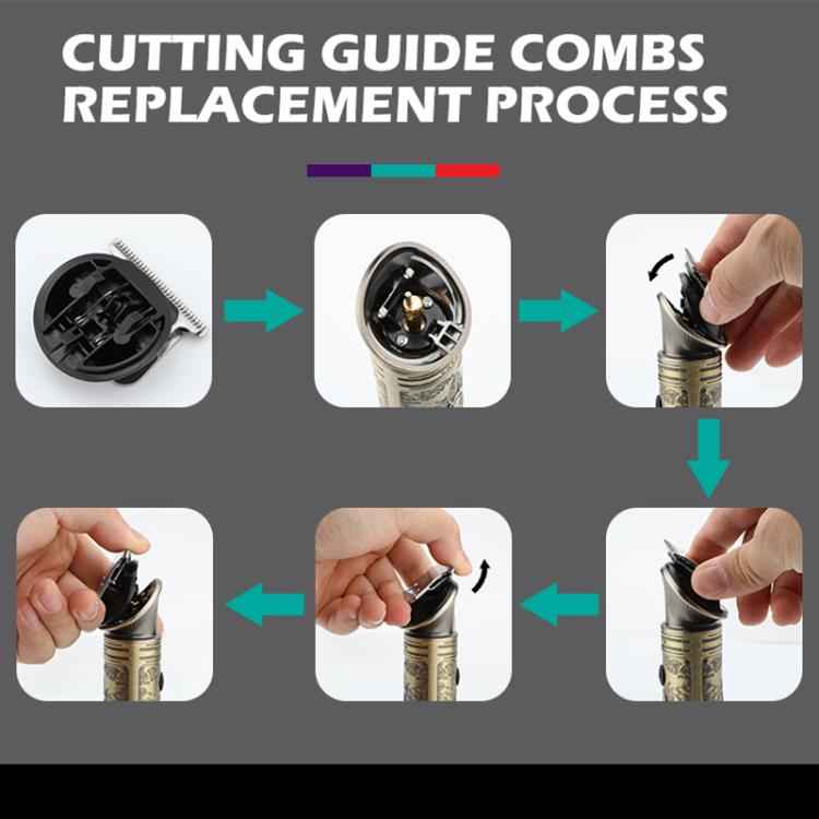 VGR V-106 6-in-1 Digital Display Electric Hair Clipper Kit, V-106