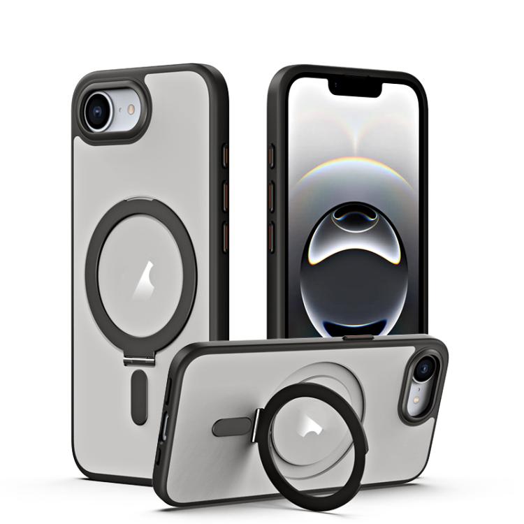 Airbag MagSafe Shockproof Frosted Phone Case with Fold Holder