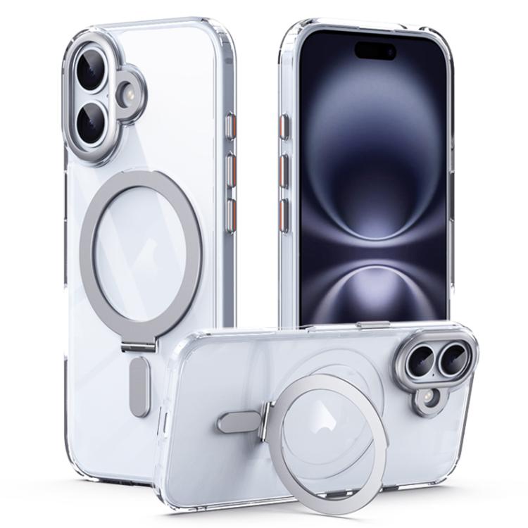 Airbag MagSafe Shockproof Frosted Phone Case with Fold Holder