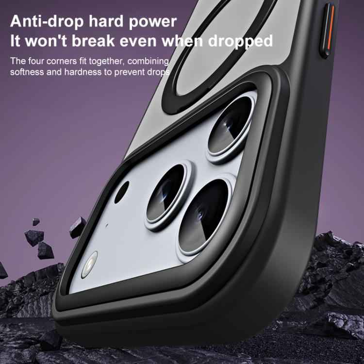 Airbag MagSafe Shockproof Frosted Phone Case with Fold Holder