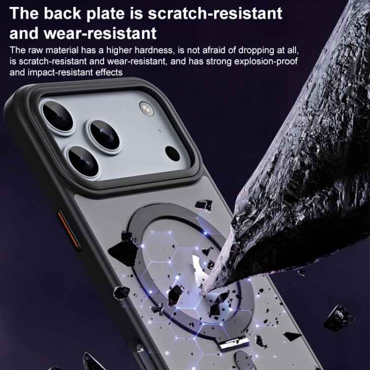 Airbag MagSafe Shockproof Frosted Phone Case with Fold Holder