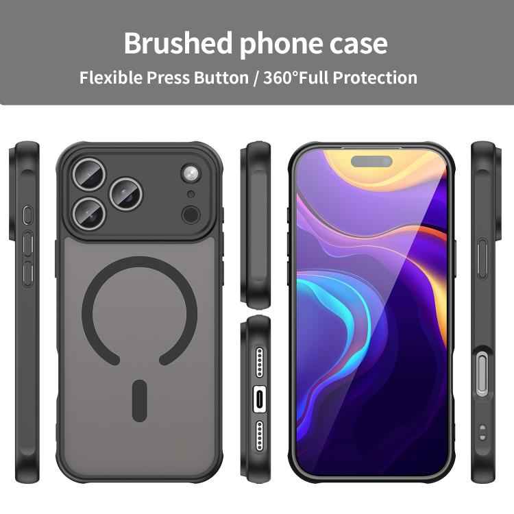 Fan Dun Series TPU Hybrid PC Frosted Magsafe Phone Case
