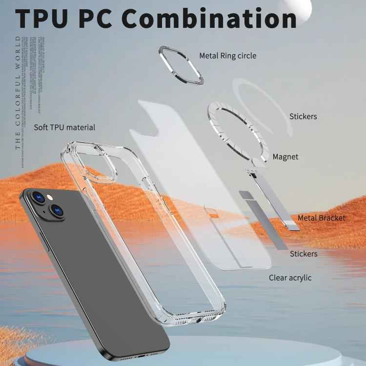 Star Shine Series TPU + PC MagSafe Phone Case with Fold Holder