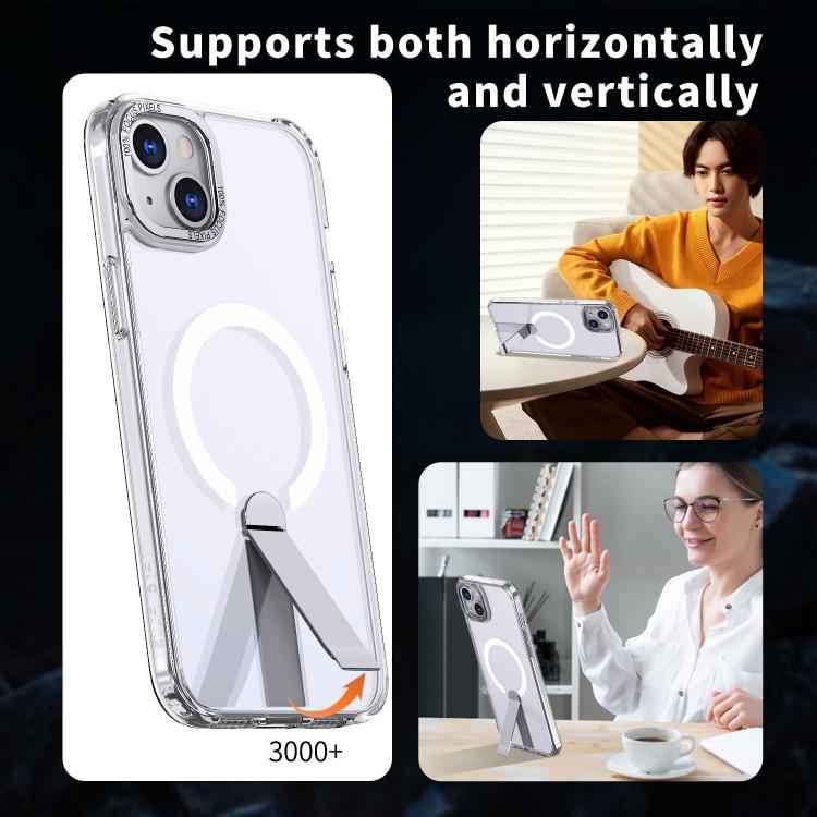 Star Shine Series TPU + PC MagSafe Phone Case with Fold Holder