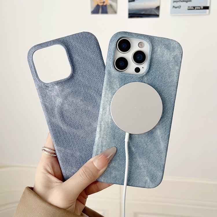 Denim MagSafe Magnetic PC + PU Phone Case