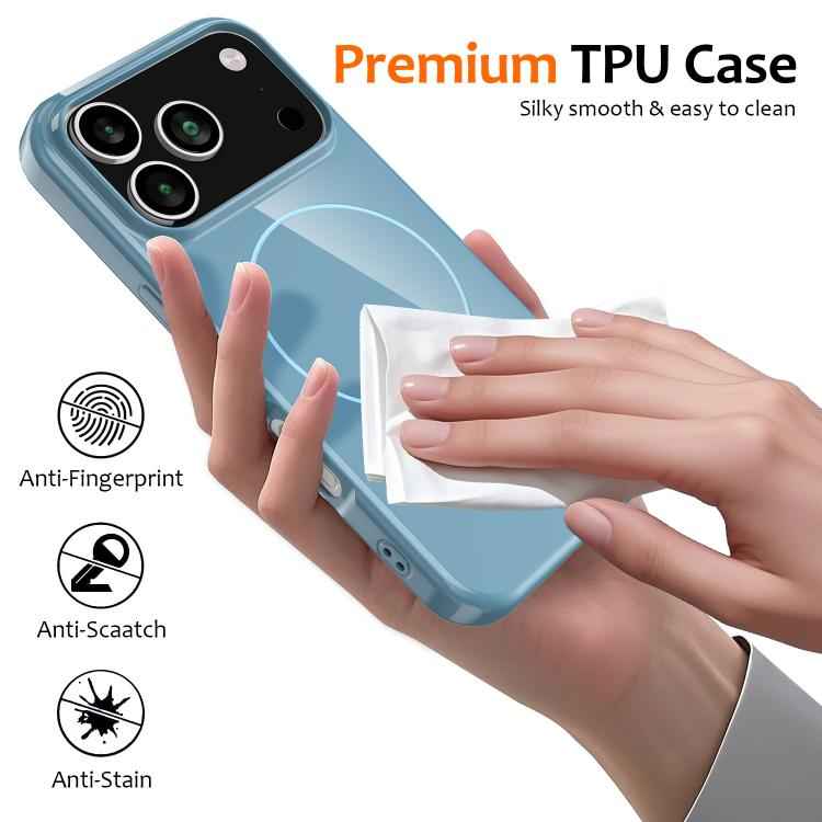 Glossy TPU Shockproof MagSafe Phone Case with Lanyard