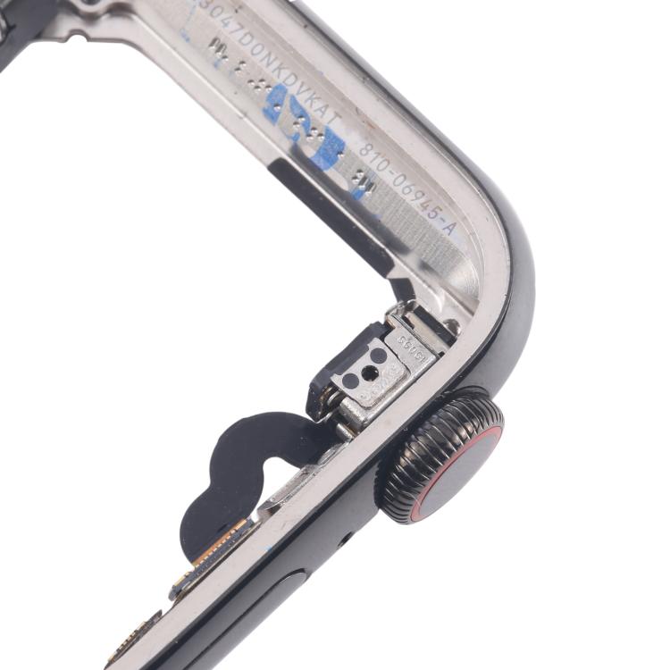 Placa de bisel de acero color grafito para Apple Watch Series 4/5 de 40 mm y 44 mm LTE con cable flexible