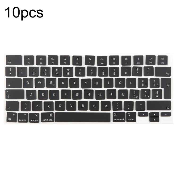 10pcs MacBook Keycaps Set A2681 A2941 A3113 A3114 - UK, Arabic, French, German, Italian, Spanish & More
