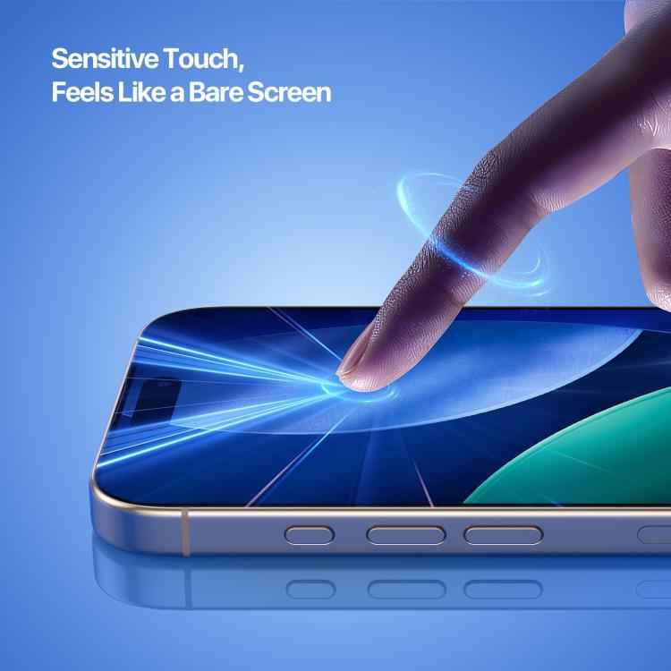 DUX DUCIS Roga Series 2.5D HD Fully Transparent Tempered Screen Protector with Dust Removal Quick-Attach Box