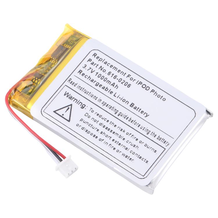 Batería de repuesto para iPod Photo 20G, 30G y 60G a1059 1099 616-0206 de 1000 mAh.