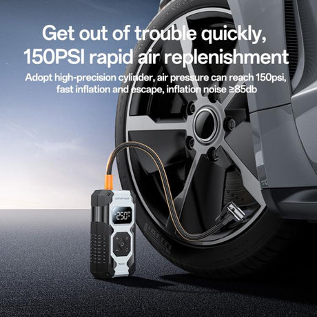 Yesido VC12 7800mAh Multi-function Car Air Pump Car Tires Cordless Tire Inflator - LYDARZ